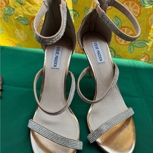 Steve Madden Gold and Silver Women's Heels